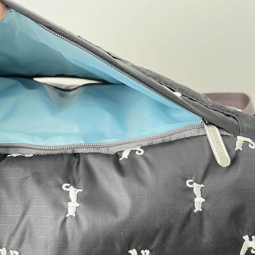 REPOSH! LeSportSac - Black With Little Embroidered White Doggies Print - Picture 4 of 5